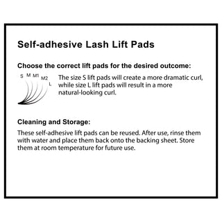 Self-adhesive Lift Pads for Lash Lifting, Size M